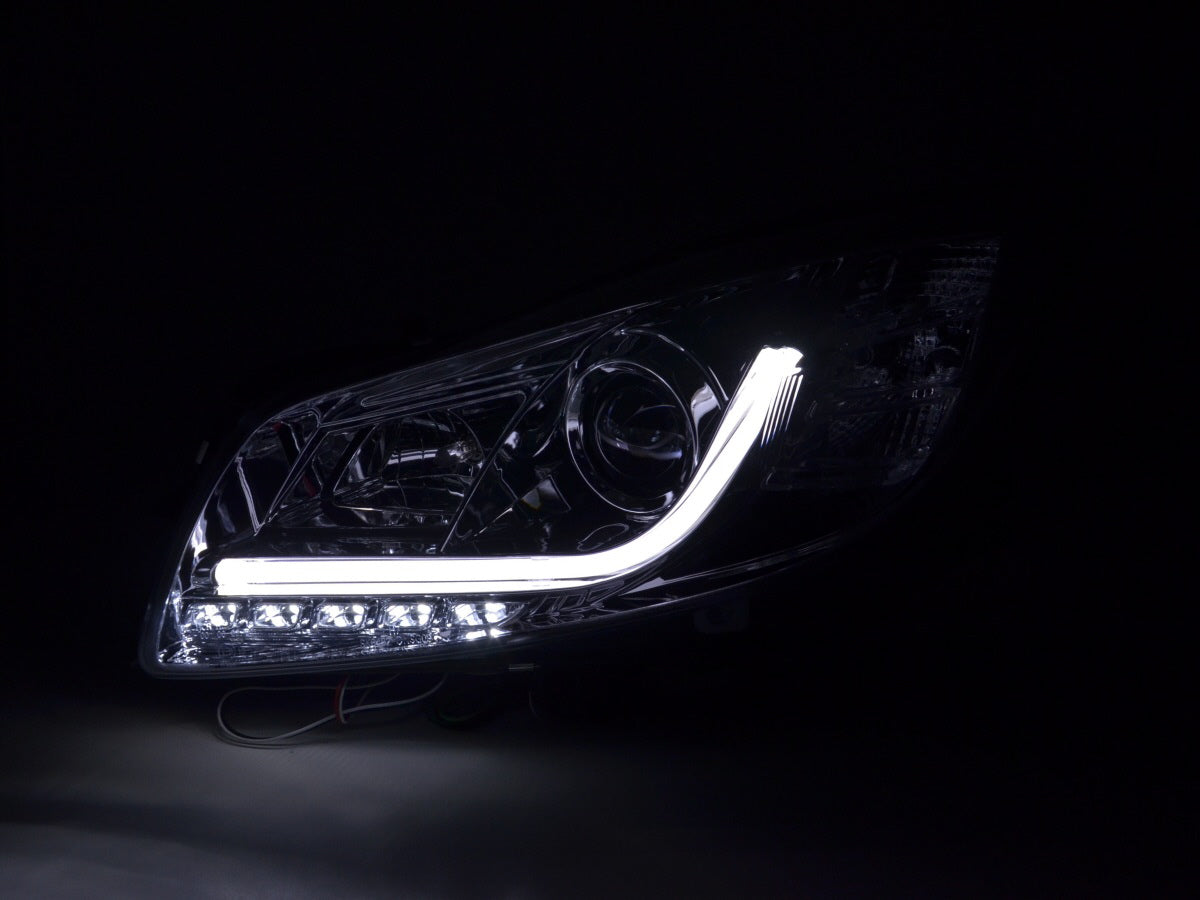 Scheinwerfer Set Daylight LED Tagfahrlicht Opel Insignia 08-13 chrom Scheinwerfer Set Daylight LED Tagfahrlicht Opel Insignia 08-13 chrom